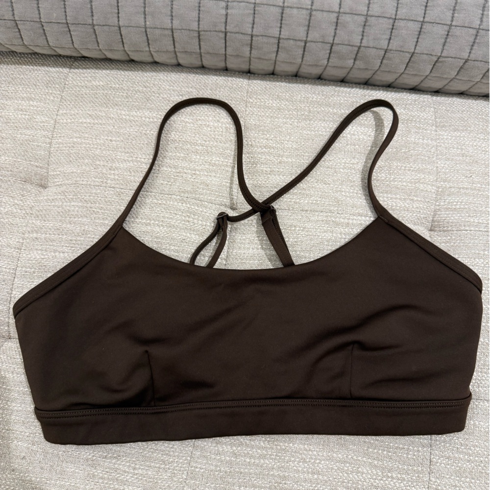 ALO Yoga Dark Brown Sports Bra